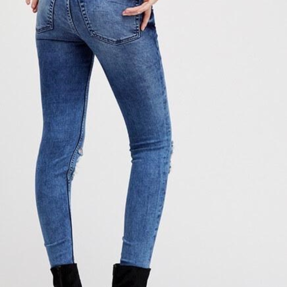 Free People High Waist Ankle Skinny Jeans - Picture 4 of 5